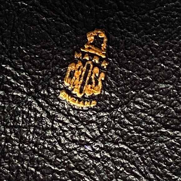 Vintage All Suede Leather Butterfly Purse Mark Cross England Brand 50's to 70's - Picture 14 of 14